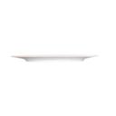 Cal-Mil Classic Rim White Melamine Plate, 11 inch Dia. x 0.75 inch Height -- 6 per case