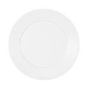 Cal-Mil Classic Rim White Melamine Plate, 9 inch Dia. x 0.75 inch Height