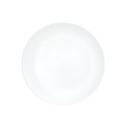 Cal-Mil Shallow Coupe White Melamine Plate, 9 inch Dia. x 0.625 inch Height