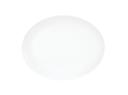 Cal Mil Shallow Coupe White Oval Melamine Platter, 11 inch Width x 14 inch Depth x 0.625 inch Height