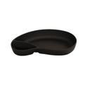 Cal-Mil Black 2 Section Chip and Dip Bowl, 11.25 inch Width x 6.15 inch Depth x 1.75 inch Height
