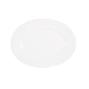 Cal-Mil Classic Rim White Oval Melamine Platter, 12 inch Width x 9 inch Depth x 0.75 inch Height