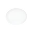 Cal-Mil Shallow Coupe White Oval Melamine Platter, 9 inch Width x 12 inch Depth x 0.625 inch Height