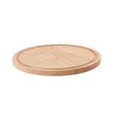 Cal-Mil Round Oak Wood Serving Board, 15 inch Dia. x 1 inch Height