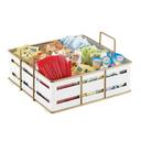 Cal-Mil Empire White Multi Section Condiment Organizer, 11.75 inch Width x 11.5 inch Depth x 6 inch Height