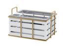 Cal Mil Empire Ice Housing with Clear Pan, 13.75 inch Width x 11 inch Depth x 6.75 inch Height