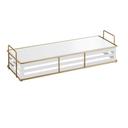 Cal-Mil Empire White Rectangular Metal Riser, 20.5 inch Width x 7 inch Depth x 5.25 inch Height