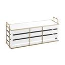 Cal-Mil Empire White Rectangular Metal Riser, 20.5 inch Width x 7 inch Depth x 9 inch Height
