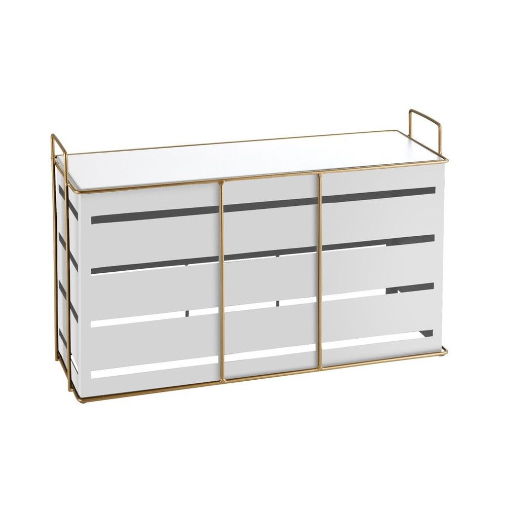 Cal-Mil Empire White Rectangular Metal Riser, 20.5 inch Width x 7 inch Depth x 13 inch Height