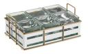 Cal Mil White Empire 6 Jar Display, 12.5 inch Width x 8.5 inch Depth x 5.25 inch Height