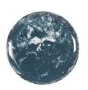 Cal Mil Reactive Blue and White Melamine Plate, 7 inch Dia. x 0.75 inch Height