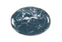 Cal Mil Reactive Blue and White Oval Melamine Platter, 10.75 inch Width x 7.75 inch Depth x 1.25 inch Height