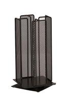 Cal Mil Camden Black Metal Revolving Cup and Lid Organizer, 9 inch Width x 9 inch Depth x 18.5 inch Height