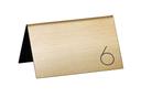 Cal Mil Gold with Black Double-Sided Number Table Tent, 1.75 inch Width x 5 inch Height