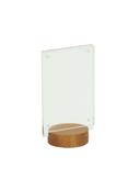 Cal Mil Madera Card Holder, 4 inch Depth x 3 inch Width x 7.125 inch Height