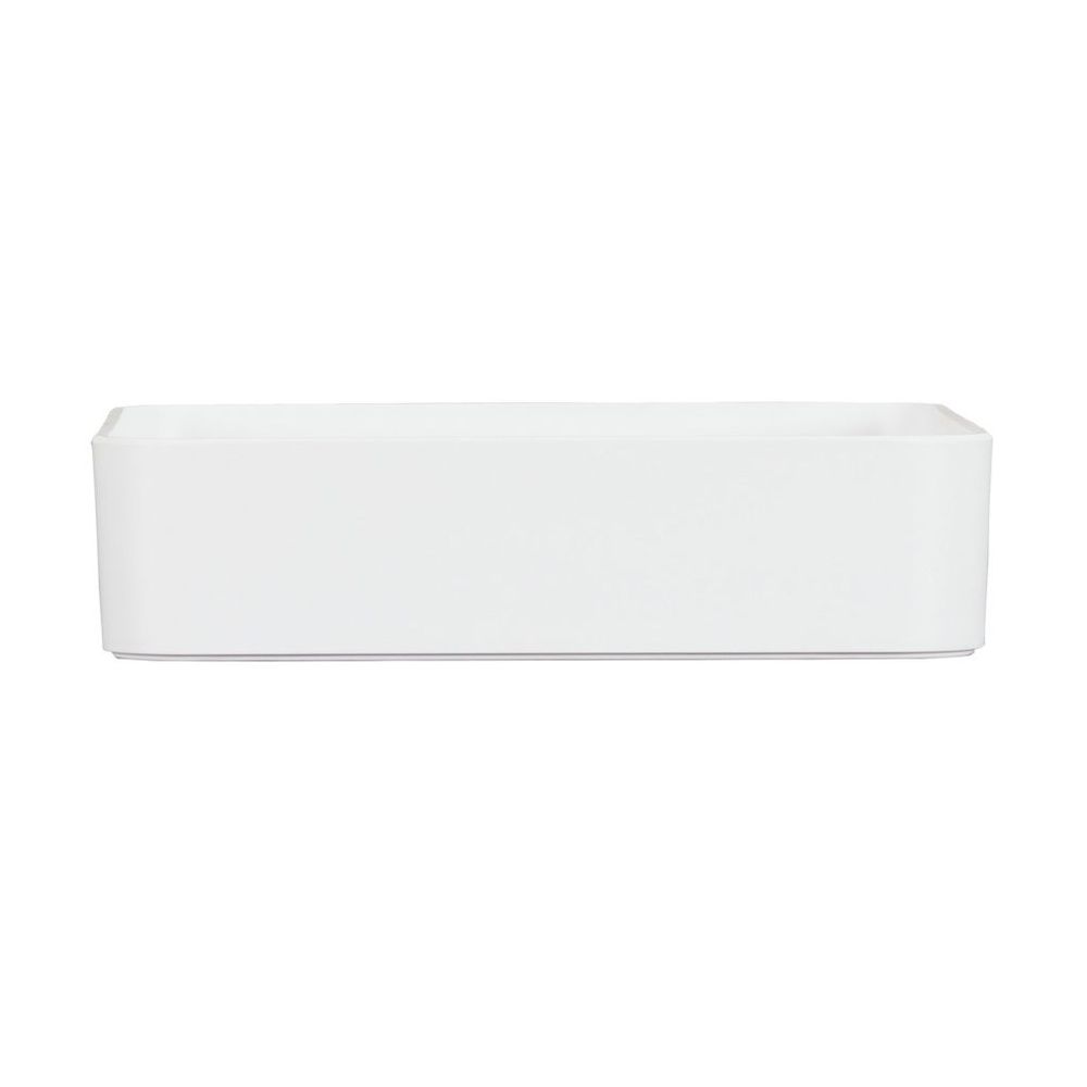 Cal-Mil Hudson White Melamine Bowl, 14 inch Width x 14 inch Depth x 3 inch Height -- 3 per case