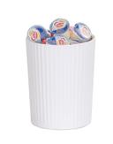 Cal Mil Melamine Ribbed White Crock, 4.75 inch Dia. x 6 inch Height -- 6 per case