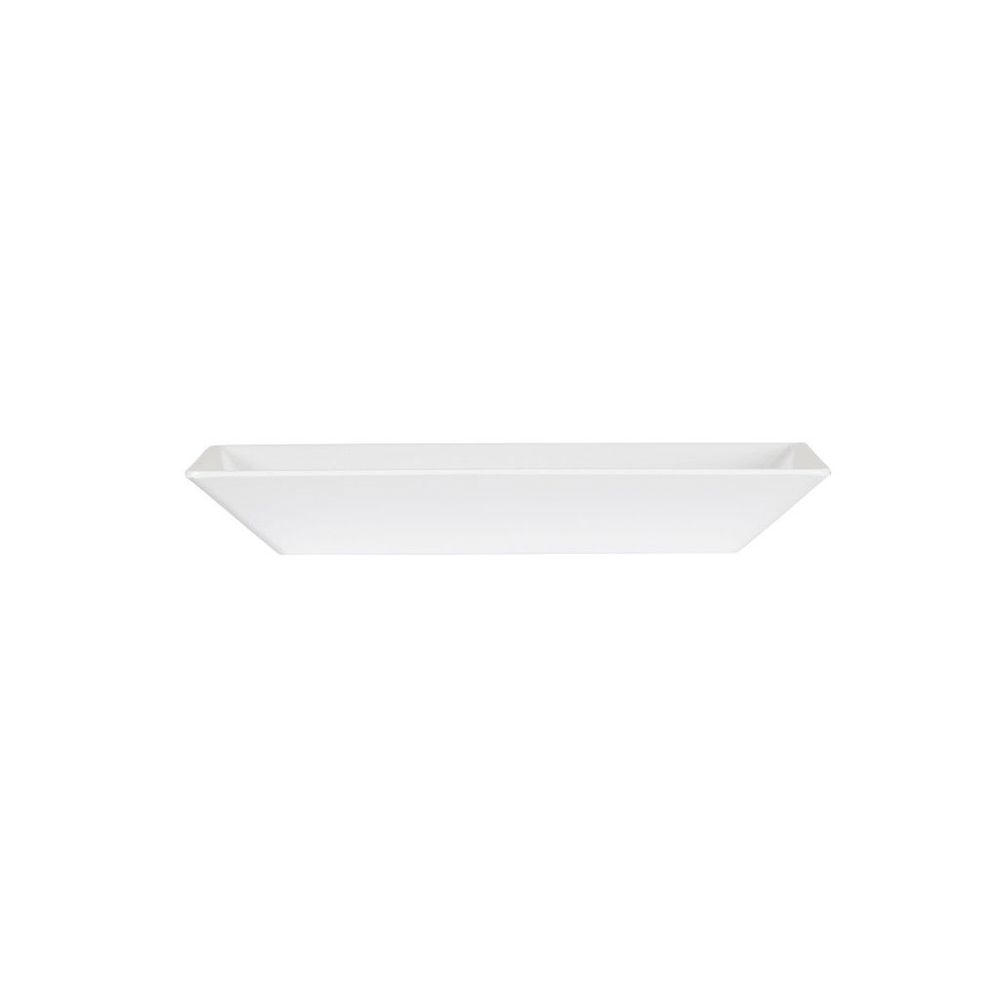 Cal-Mil White Melamine Square Plate, 10 inch Width x 10 inch Depth x 1.37 inch Height -- 6 per case