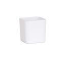 Cal Mil Hudson White Melamine Jar, 3.75 inch Width x 3.75 inch Depth x 3.75 inch Height -- 3 per case