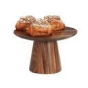 Cal-Mil Sydney Walnut Cake Pedestal, 12 inch Dia. x 7.5 inch Height
