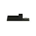 Cal-Mil Black In Room Cup/Coffee Tray, 9.6 inch Width x 3 inch Depth x 2.25 inch Height