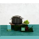 Cal-Mil Sydney Walnut Induction Unit, 12.75 inch Length x 15.875 inch Width x 7 inch Height