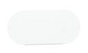 Cal Mil Juno Oval Blank Tent, 4.5 inch Width x 2 inch Height -- 6 per case