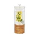 Cal-Mil Madera 1.5 Gallon Round Beverage Dispenser with Infusion Chamber, 10.5 x 17 inch