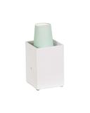 Cal Mil White Classic Napkin Display, 4.25 inch Width x 4.25 inch Depth x 6 inch Height