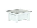 Cal Mil Juno Durable White Metal Chafer Alternative, 10.25 inch Width x 10 inch Depth x 4 inch Height