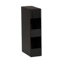 Cal-Mil Classic Black 2 Section Straw Holder, 6 inch Width x 11.5 inch Depth x 23.5 inch Height