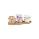 Cal-Mil Renew Round 3 Glass Jar Display, 16 inch Width x 6 inch Depth x 4 inch Height