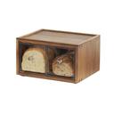 Cal-Mil Sydney Walnut 2 Drawer Bread Case, 13.63 inch Width x 13 inch Depth x 7.13 inch Height