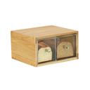 Cal-Mil Sydney Oak 2 Drawer Bread Case, 13.63 inch Width x 13 inch Depth x 7.13 inch Height