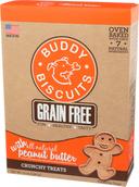 Buddy Biscuits Grain Free Oven Baked Peanut Butter Crunchy Dog Treats, 14 Ounce -- 6 per case