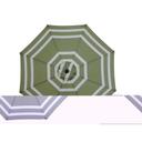 American Maid Olive Green Wide Stripe Umbrella, 9 feet -- 4 per case