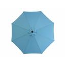 American Maid Aluminum Light Blue Umbrella with Crank, 9 feet -- 4 per case