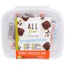 Allfree Double Chocolate Chip Brownie Bites, 8.5 Ounce -- 6 per case