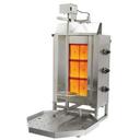 Axis Stainless Steel 3 Burner Gas Vertical Broiler, 88 Pound Meat Capacity