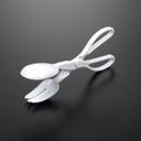 Essentials White Scissor Tong -- 48 per case.