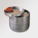 American Metalcraft 5100 Series Heavy-Weight Aluminum Straight Sided Self Stacking Pizza Pan, 11 x 10 7/8 x 1 1/2 inch