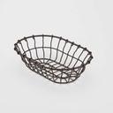 American Metalcraft Bronze Wire Oval Basket, 9 inch Length
