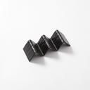 American Metalcraft Black Faux Slate Melamine Taco Holder 2 or 3 Compartment Taco Holder, 8 x 3 x 2 inch