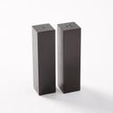 American Metalcraft Satin Black Modern Stainless Steel Salt and Pepper Shaker Set, 3 Ounce -- 1 set