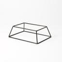 American Metalcraft Black Rectangle Rubberized Stand, 9 x 3 1/2 inch