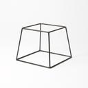 American Metalcraft Black Square Rubberized Stand, 7 inch Height