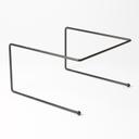 American Metalcraft Black Rectangle Rubberized Universal Stand, 9 x 7 inch
