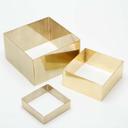 American Metalcraft Gold Square 3 Piece Geo Riser Set -- 1 set