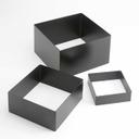 American Metalcraft Black Square 3 Piece Geo Riser Set -- 1 set