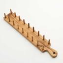 American Metalcraft Acacia Wood 8 Compartment Taco Holder, 16-1/8 x 2 3/4 x 2 3/8 inch